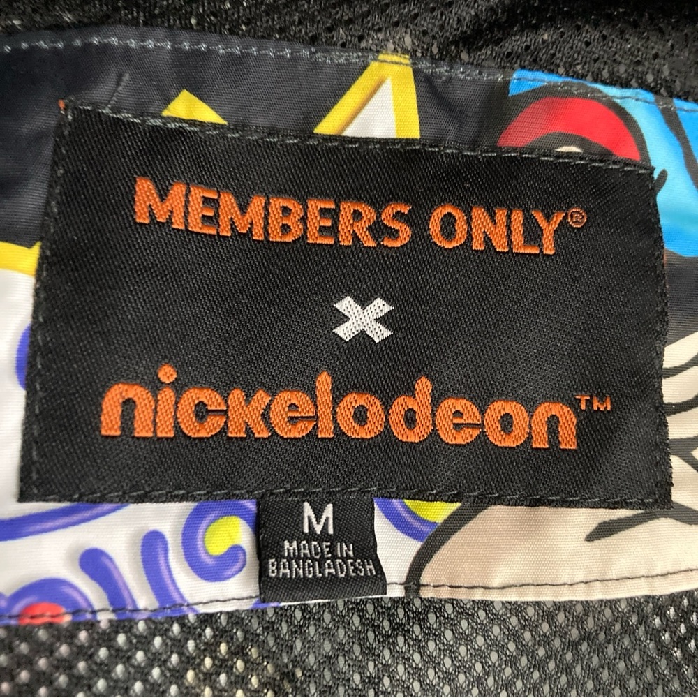 Members Only Rugrats Jacket Mens M Nickelodeon Full Zip Hooded AOP Cartoon - Picture 16 of 16